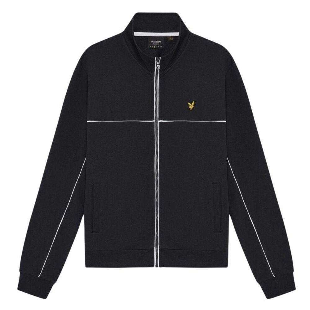 Lyle & Scott Mens Piped Tracksuit Top / Dark Navy